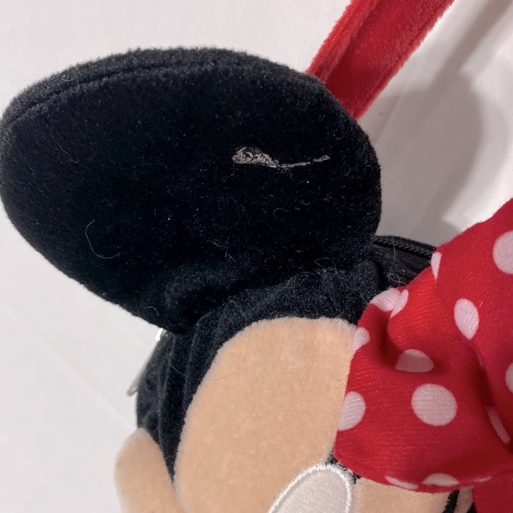 Disney Plush Minnie Mouse Head Purse Shoulder Bag Cross Body Bag - Picture 9 of 12